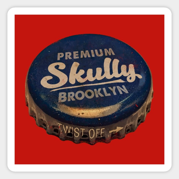 Brooklyn Skully Magnet by zerostreet